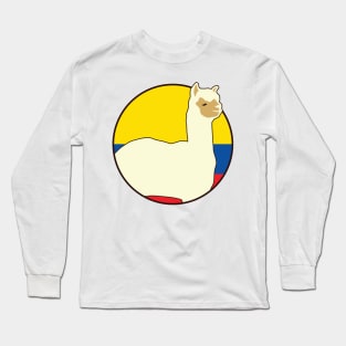 Ecuador Flag Alpaca Ecuadorian Quito South America Andes Condor Long Sleeve T-Shirt